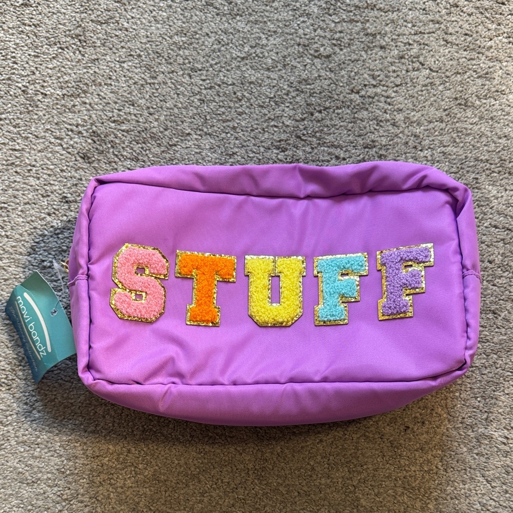 Purple Kids Accessory Pouch Mavi Bandz Varsity Bag Large: Stuff